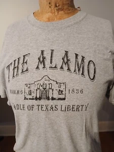 THE ALAMO Souvenir T-Shirt Lady Large Gildan 90-10% Cotton/Poly - Picture 1 of 5