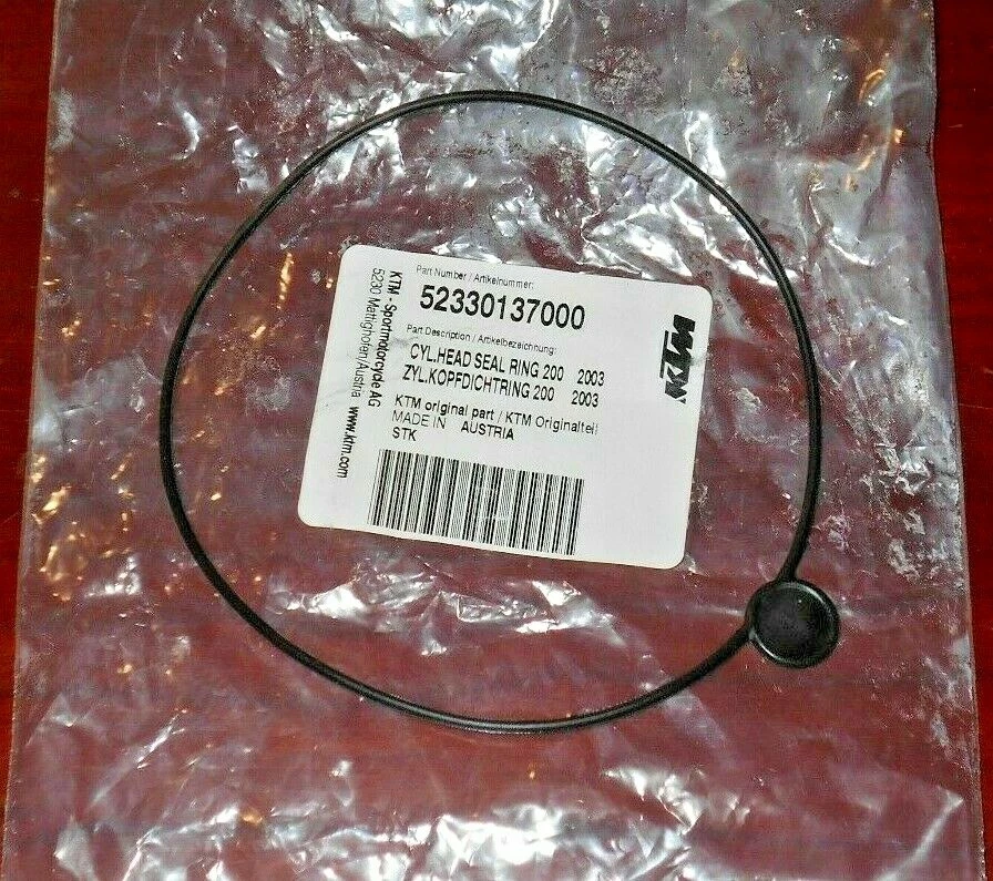 KTM 125 EXC,SX,SXS,200 EXC,MXC CYLINDER HEAD OUTTER O-RING HEAD GASKET,SEAL - Image 1 of 1