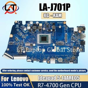 For LENOVO Ideapad 5-14ARE05 LA-J701P Laptop Motherboard 100% Tested - Afbeelding 1 van 6