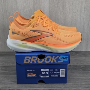 Brooks Glycerin 22 Größe 10,5 Herren Orange Nachtleben Weiß Laufschuhe - Bild 1 von 11