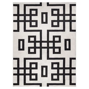 Lavin Rugs T9020 Optika 2' x 3' Geo Rug, Cream Black/White - T9020-0203 - Picture 1 of 1