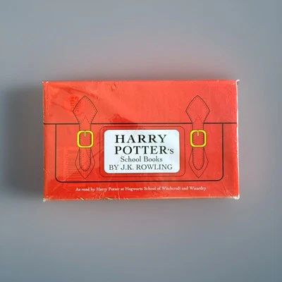 Harry Potter School Books Quidditch Fantastic Beasts 2001 Comic Relief UK 1st Ed - Image 1 of 4