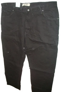 Wrangler Authentic Mens Size 44x32 Black Relaxed Fit Denim Jeans New with Tags - Picture 1 of 3