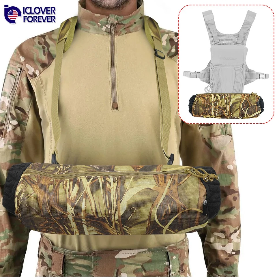 Tactical Hand Warmer Muff Vest Drop Pouch for Winter Outdoor Hunting Football - Image 1 of 4
