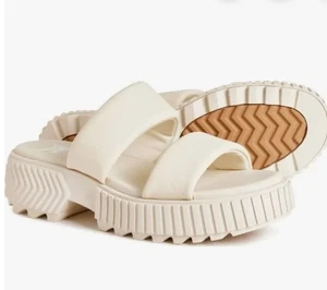Sorel Ona Streetworks Platform Mid Heel Sandals Ivory Women’s Size 11 New In Box - Picture 1 of 6