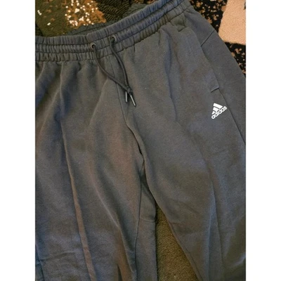 Pantalones deportivos Adidas para hombre gris blanco 3 rayas pequeños entrenamiento gimnasio Foto 1 de 4