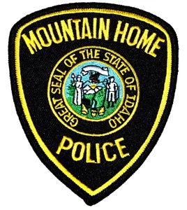 MOUNTAIN HOME – POLICE -IDAHO Sheriff Police Patch STATE SEAL LADY LIBERTY MINER - Picture 1 of 1