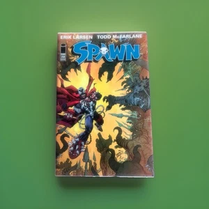 SPAWN #258 TODD MCFARLANE & ERIK LARSEN ARTE DE PORTADA IMAGEN CÓMICS 2015 - Imagen 1 de 6
