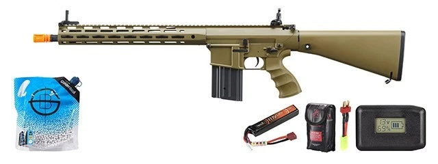 Golden Eagle 软弹气枪 SR-25K 带 URX4 M-LOK 护手 & 全库存 - 组合 — 第 1/1 张图片