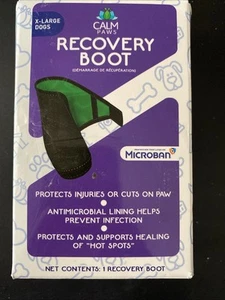 Calm Paws Recovery Boot XL 3,5-4 Breite 6,5” Länge 10” Bein Hund Chirurgie Haustier offen - Bild 1 von 2