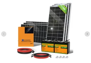 Ecoworthy 1000W 24V (6x170W) Complete MPPT Off Grid Solar Kit with 3kW Inverter - Picture 1 of 3