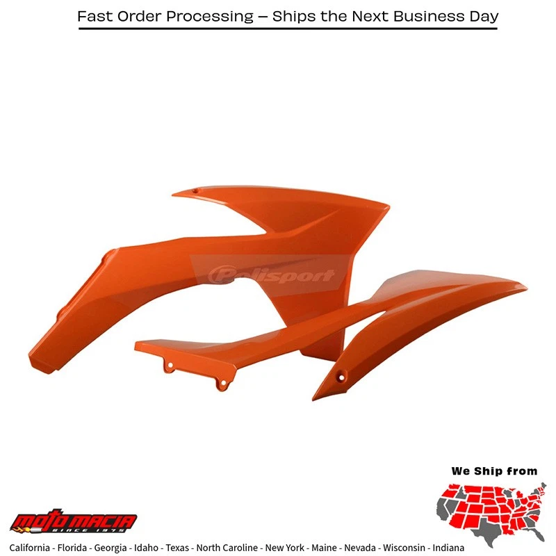 Radiator SHROUD ORANGE KTM 350 XC-F 2011-2012 KTM 150 XC 2011-2012 KTM 350 SX-F — 第 1/1 张图片