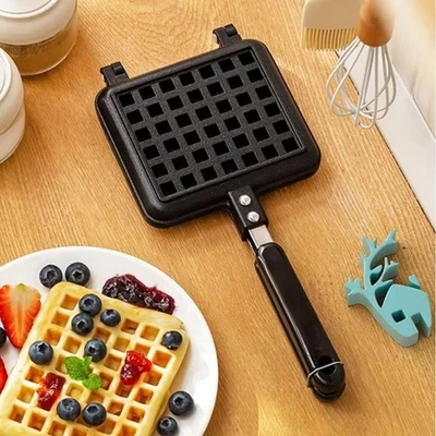 Cast Aluminum Waffle Metal Mold Pan Waffle Maker Machine  Kitchen Cookware - Image 1 of 4
