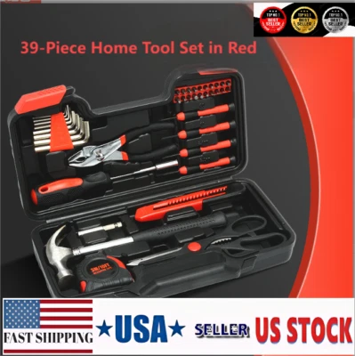 39-Piece Combination Tool Set for Home Handyman Repair Toolbox - Image 1 of 4