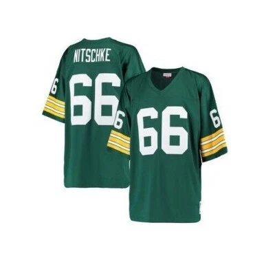Camiseta de fútbol Mitchell & Ness Green Bay Packers #66 nueva para hombre grande y alta $160 Foto 1 de 4