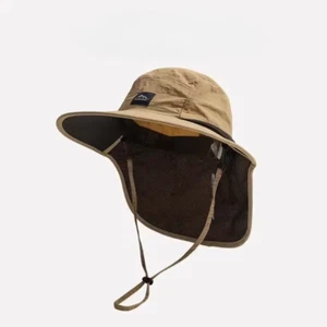 Unisex Summer Wide Brim Waterproof and Quick-Drying Panama Caps Outdoor Visor Bu - Picture 1 of 10