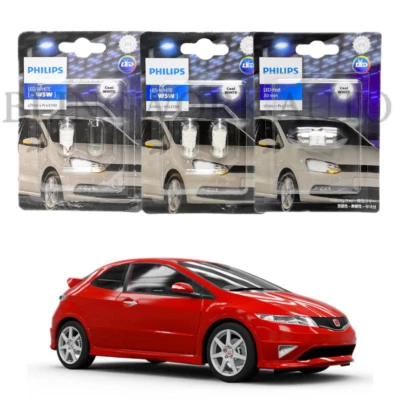 PHILIPS LED White Interior Light Package for 2007-2011 Honda Civic FN2 Type R - Image 1 of 4