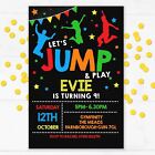 Personalised Jump Party Invitations, Trampoline Birthday Invites, Pack of 10