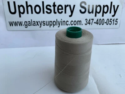 Tex40 KASHA BIEGE # 32380  100% Spun Polyester Cone 6000Y, sold by 3 spools. - Image 1 of 4