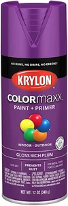 Colormaxx Spray Paint and Primer for Indoor/Outdoor, Gloss Rich Plum, K05536007 - Picture 1 of 11