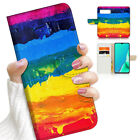 ( For Google Pixel 6A ) Wallet Flip Case Cover AJ23205 Gay Pride Rainbow