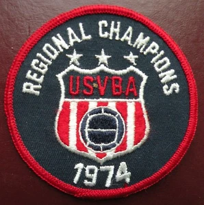 USVBA United States VolleyBall Association Regional Champions Patch 1974 - Picture 1 of 1