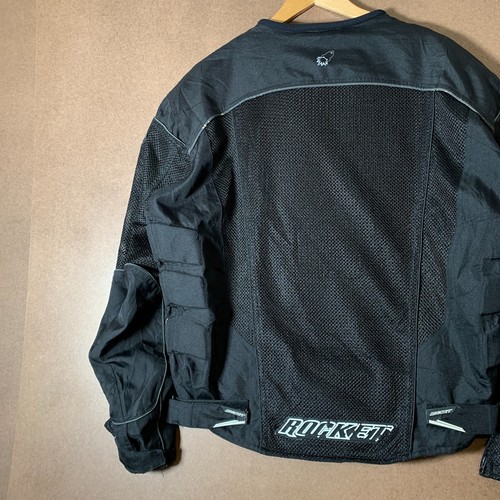 VETEMENTS Giacca Joe Rocket vintage grande nera manica lunga uomo full zip moto