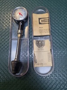 comprobador de compresión motómetro vintage con folleto original - Imagen 1 de 16