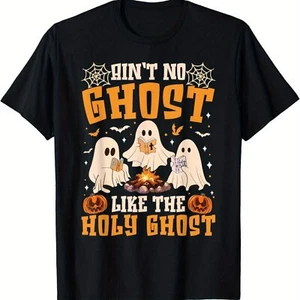 Keine Geister, Spaß wie der Heilige Geist. Christliches Halloween T-Shirt, Modische Co - Bild 1 von 7