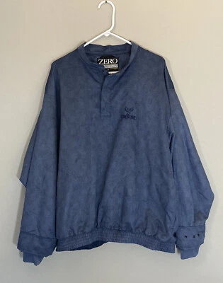 Zero Restriction Golf Mens XL Pullover Windstopper Long Sleeve Navy 1/4 Button - Image 1 of 4