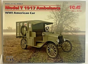 New ICM Model T 1917 Ambulance Model Kit WW1 American Car Scale 1:35 - Picture 1 of 11