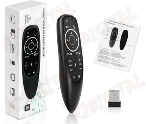 TELECOMANDO WIRELESS USB Tastiera Voice Air Mouse per Smart TV COMPUTER ANDROID - Picture 1 of 8