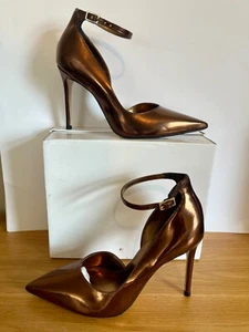 New Dune High Heels- Bronze Metallic - Size UK 6/ EU 39 - Picture 1 of 7