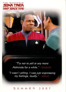 STAR TREK DEEP SPACE 9 THE QUOTABLE 2007 RITTENHOUSE SDCC PROMO CARD SD07 - Picture 1 of 1