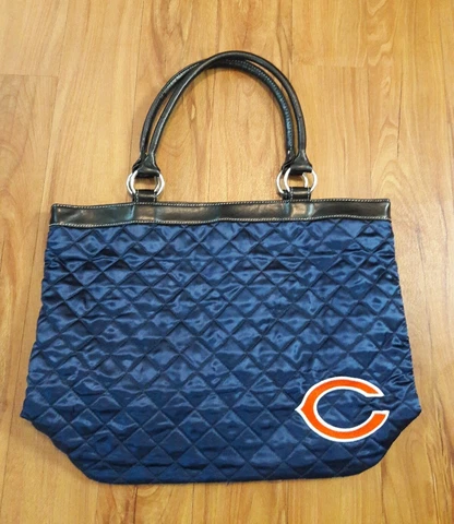 Chicago Bears Purse Official NFL Logo by ProFANity Blue Quilted Shoulder Bag Cover
