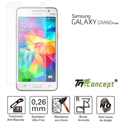 Samsung Galaxy Grand Prime - Vitre de Protection Crystal - TM Concept® - Photo 1/4