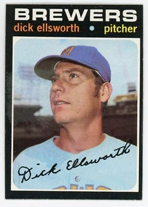 1971 Topps Dick Ellsworth #309 Brewers Ex+ - Foto 1 di 1