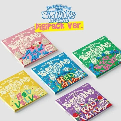 RED VELVET THE REVE FESTIVAL 2022:BIRTHDAY Album DIGIPACK 5 Ver SET K-POP SEALED - Image 1 of 4
