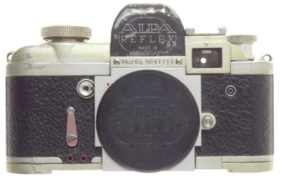 MODEL 6b ALPA REFLEX 35mm VINTAGE FILM CAMERA SLR MANUAL PAPERS CAP USED BODY 6B - Photo 1/4