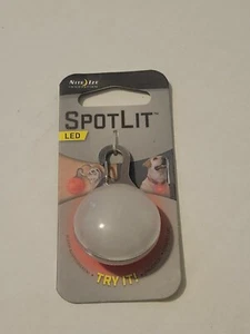 Nite Ize SpotLit LED moschettone luce rosso mini portachiavi collare animale domestico faro di sicurezza - Foto 1 di 4