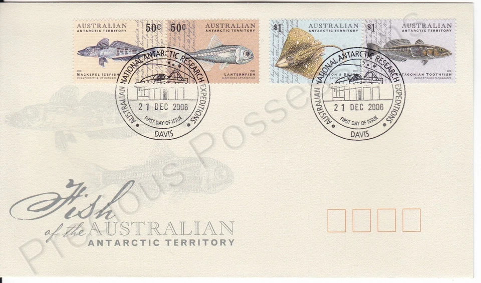 AUSTRALIAN ANTARCTIC TERRITORY AAT FDC 2006 FISH OF THE AAT DAVIS PMK - Image 1 of 1