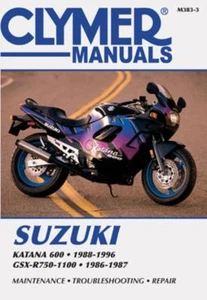 CLYMER WORKSHOP SERVICE REPAIR MANUAL SUZUKI KATANA GSX 600 GSX-R750 R GSX-R1100 - Picture 1 of 1