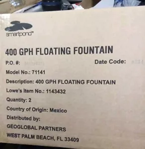 smartpond Black Pond Floating Fountain with Lights #71141 - Picture 1 of 4