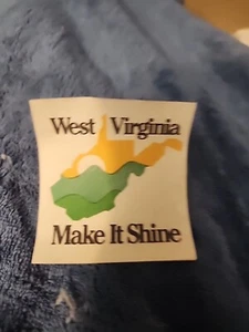 Vintage West Virginia Make It Shine Sticker - Picture 1 of 3