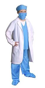 Jr. PHYSICIAN coat career surgeon doctor boys girls halloween costume