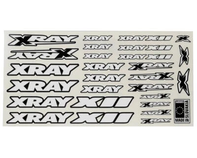 XRAY X12 Sticker Sheet (White) [XRA397370] - Image 1 of 2