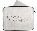Personalised Any Name Heart Design Laptop Case Sleeve Tablet Bag Chromebook 11