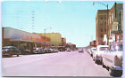 Postcard KS Kansas Street View 2nd Ave Dodge City Reddy Kilowat PST 1957  B5
