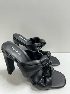 ABOUND Rainey Knotted Heeled Sandal in Black Size 6 NWOT - Picture 1 of 7