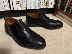 Allen Edmonds 1052 Cornwallis Dress Oxfords Mens, US sz 9, Black Leather - Picture 1 of 19